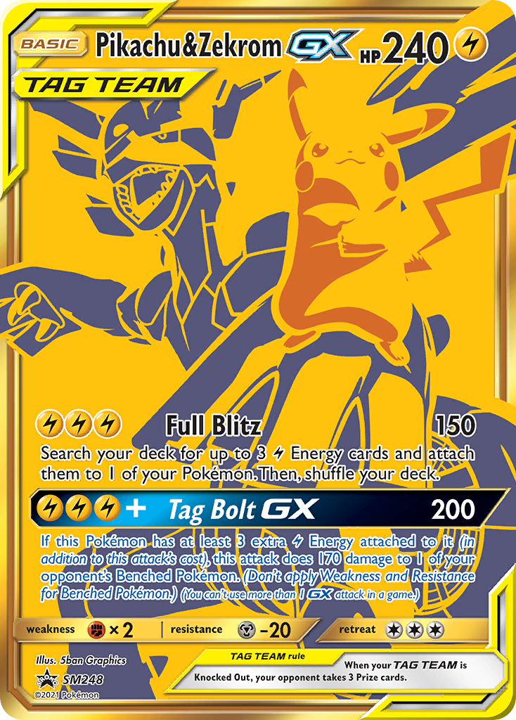 Pikachu & Zekrom GX (SM248) [Sun & Moon: Black Star Promos] Pokémon