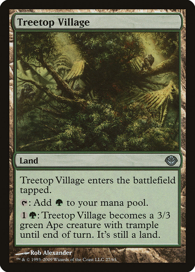Treetop Village [Duel Decks: Garruk vs. Liliana] Magic: The Gathering