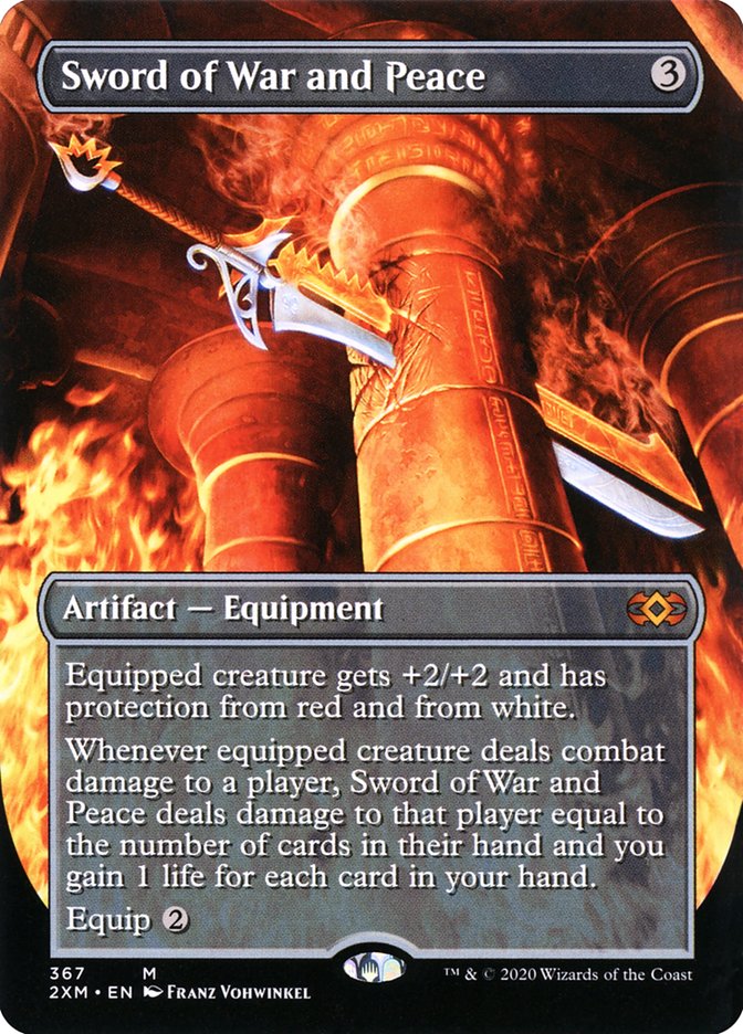 Sword of War and Peace (Toppers) [Double Masters] Magic: The Gathering