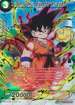 Son Goku, Eye for an Eye (SPR) (BT12-005) [Vicious Rejuvenation] Dragon Ball Super