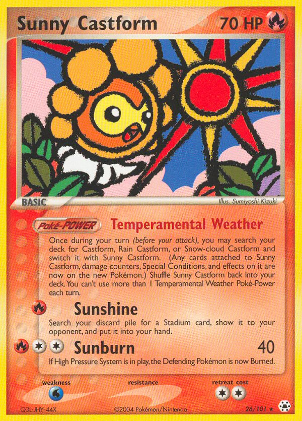 Sunny Castform (26/101) [EX: Hidden Legends] Pokémon