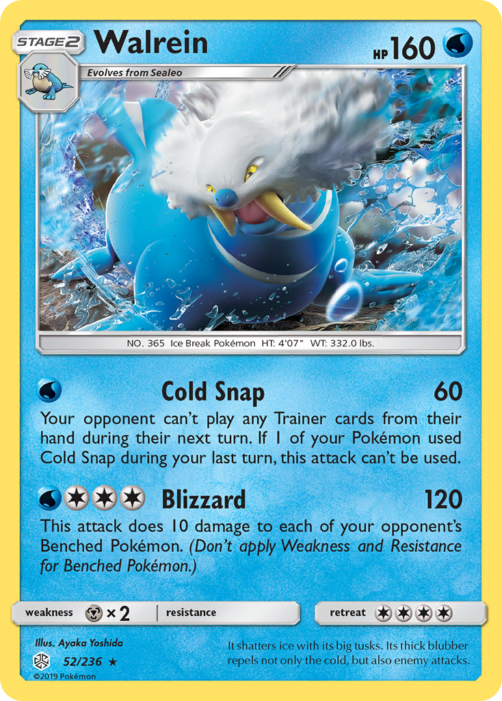 Walrein (52/236) [Sun & Moon: Cosmic Eclipse] Pokémon