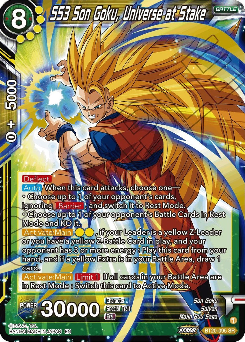 SS3 Son Goku, Universe at Stake (BT20-095) [Power Absorbed] Dragon Ball Super