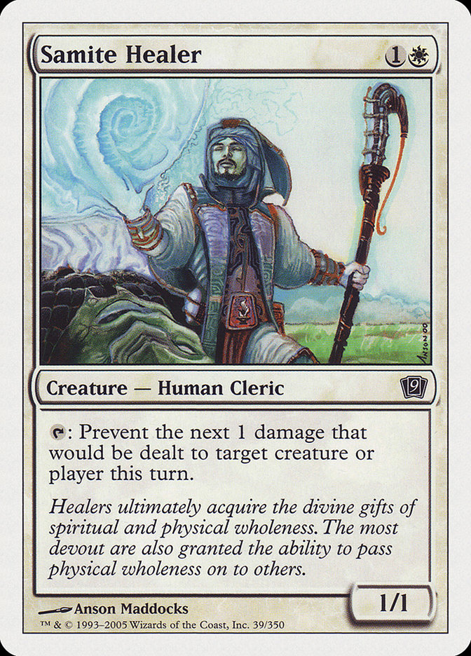 Samite Healer [Ninth Edition] Magic: The Gathering