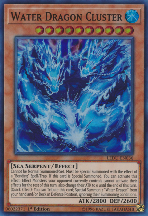 Water Dragon Cluster [LEDU-EN036] Super Rare Yu-Gi-Oh!