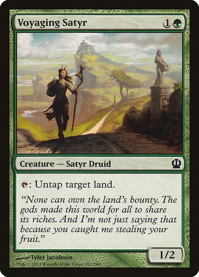 Voyaging Satyr [Theros] Magic: The Gathering