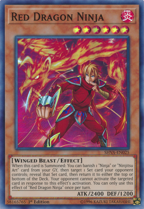 Red Dragon Ninja [SHVA-EN025] Super Rare Yu-Gi-Oh!