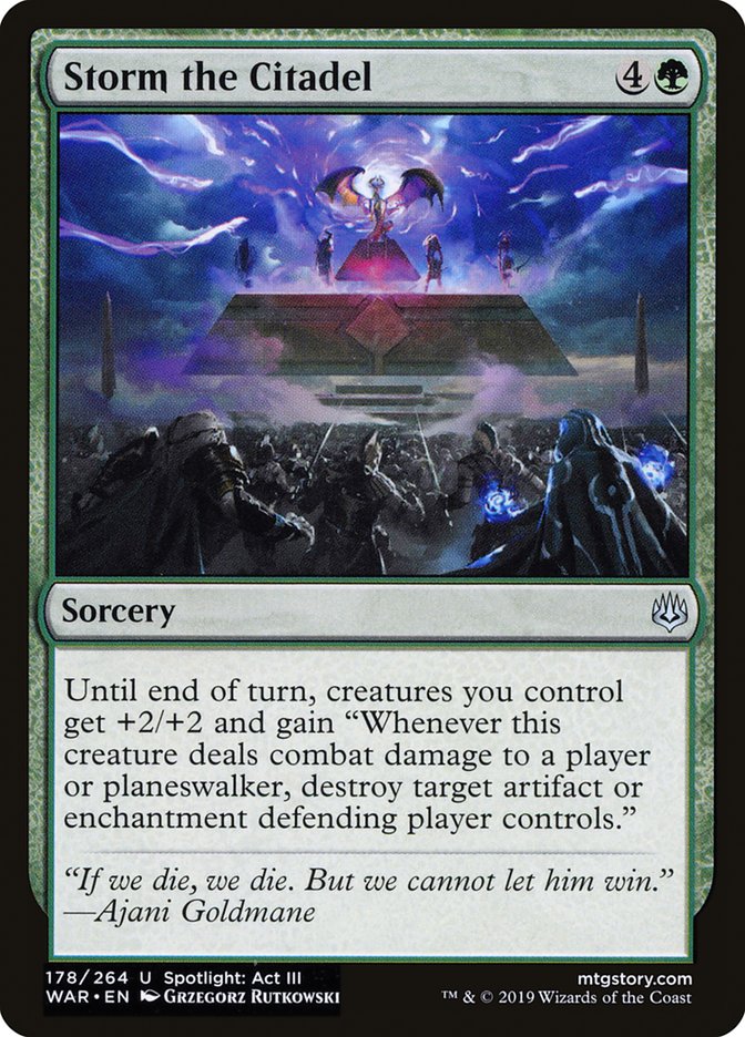 Storm the Citadel [War of the Spark] Magic: The Gathering