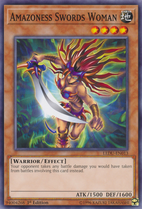 Amazoness Swords Woman [LEDU-EN013] Common Yu-Gi-Oh!