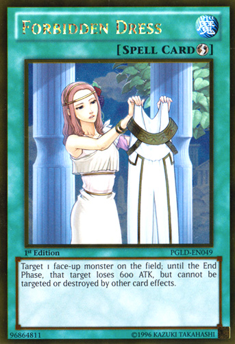 Forbidden Dress [PGLD-EN049] Gold Rare Yu-Gi-Oh!