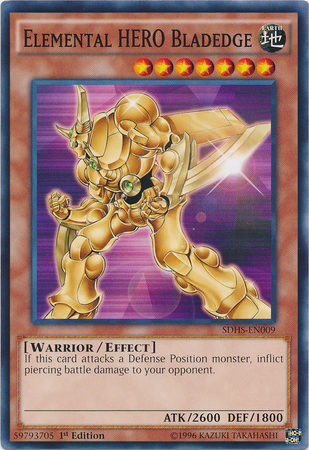 Elemental Hero Bladedge [SDHS-EN009] Common Yu-Gi-Oh!