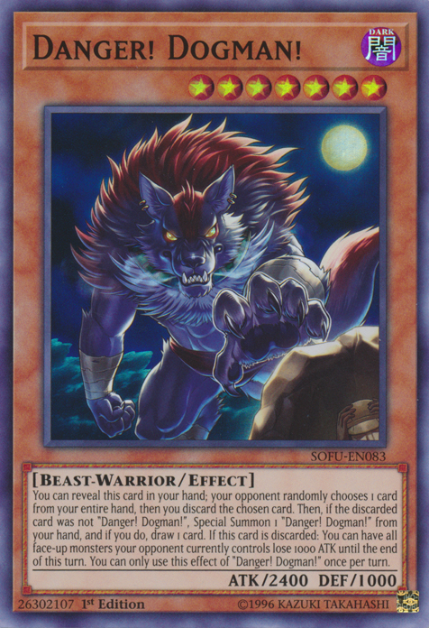 Danger! Dogman! [SOFU-EN083] Super Rare Yu-Gi-Oh!