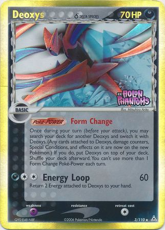 Deoxys (3/110) (Delta Species) (Stamped) [EX: Holon Phantoms] Pokémon
