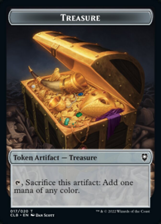 Treasure Token [Commander Legends: Battle for Baldur's Gate Tokens] Magic: The Gathering