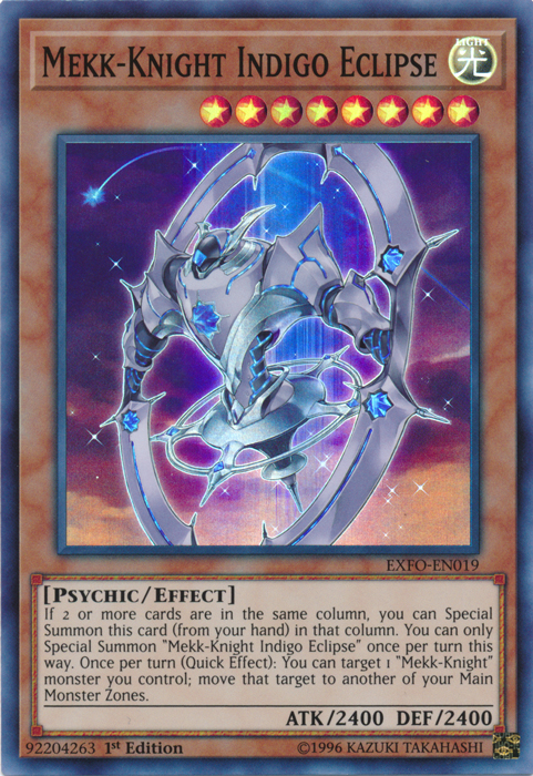 Mekk-Knight Indigo Eclipse [EXFO-EN019] Super Rare Yu-Gi-Oh!