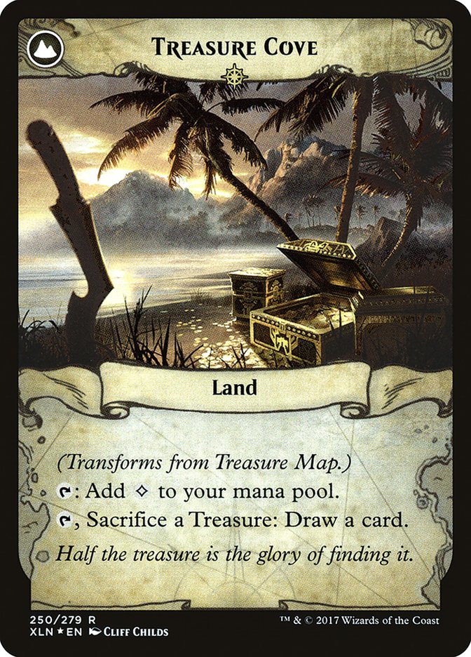 Treasure Map // Treasure Cove [Ixalan Prerelease Promos] Magic: The Gathering