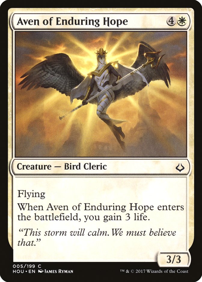 Aven of Enduring Hope [Hour of Devastation] Magic: The Gathering