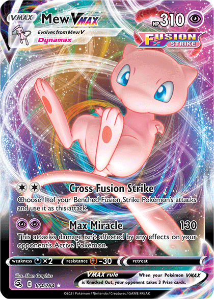 2021 Pokémon Mew VMAX 269/264 Fusion Strike CGC 9 – Kollectible Kings
