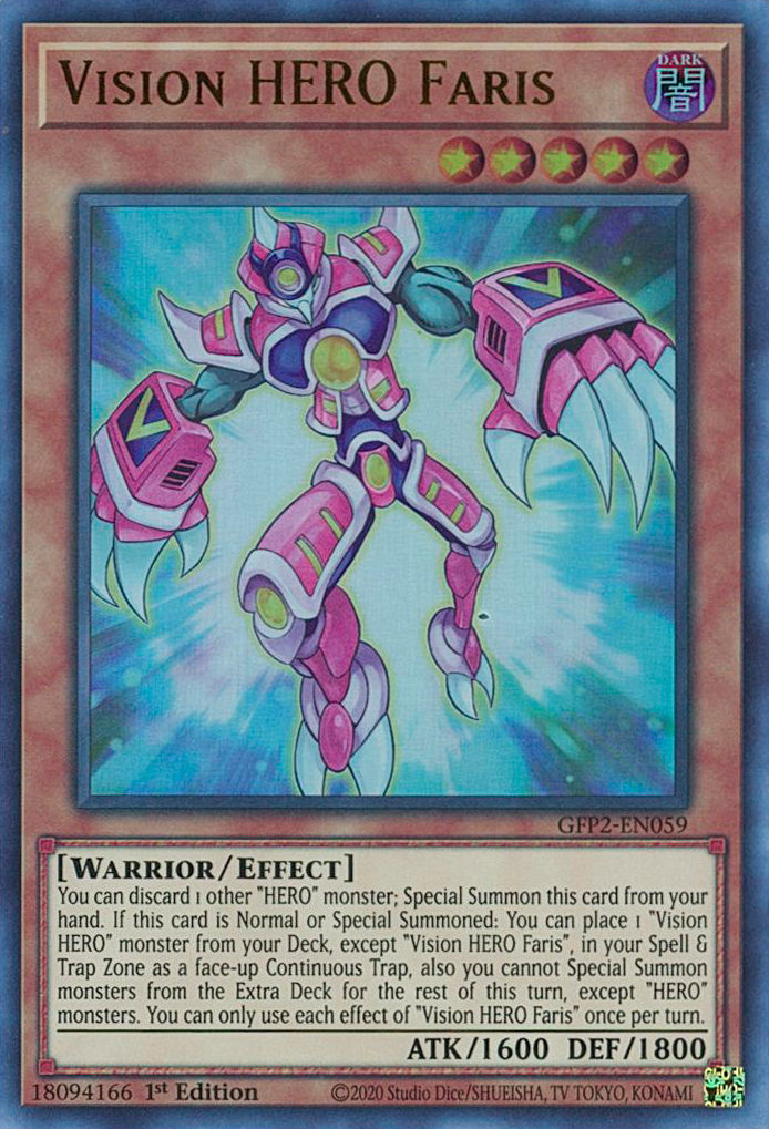 Vision HERO Faris [GFP2-EN059] Ultra Rare Yu-Gi-Oh!