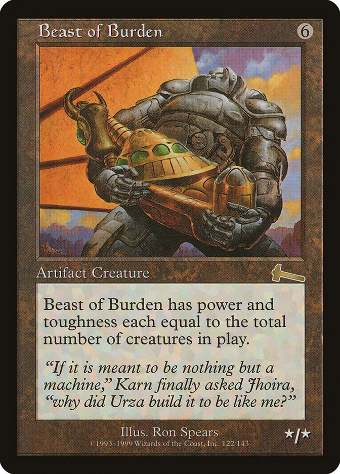 Beast of Burden [Urza's Legacy] Magic: The Gathering