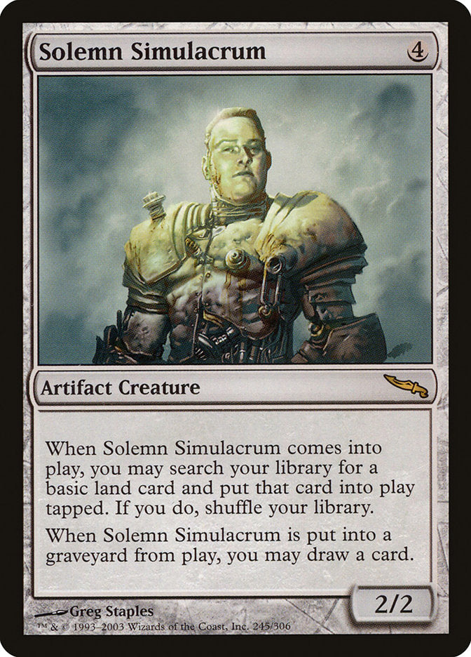 Solemn Simulacrum [Mirrodin] Magic: The Gathering