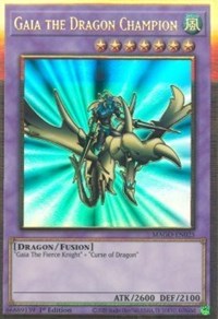 Gaia the Dragon Champion [MAGO-EN025] Gold Rare Yu-Gi-Oh!