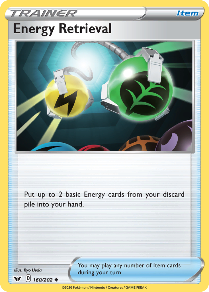 Energy Retrieval (160/202) [Sword & Shield: Base Set] Pokémon