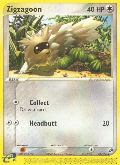 Zigzagoon (85/100) [EX: Sandstorm] Pokémon