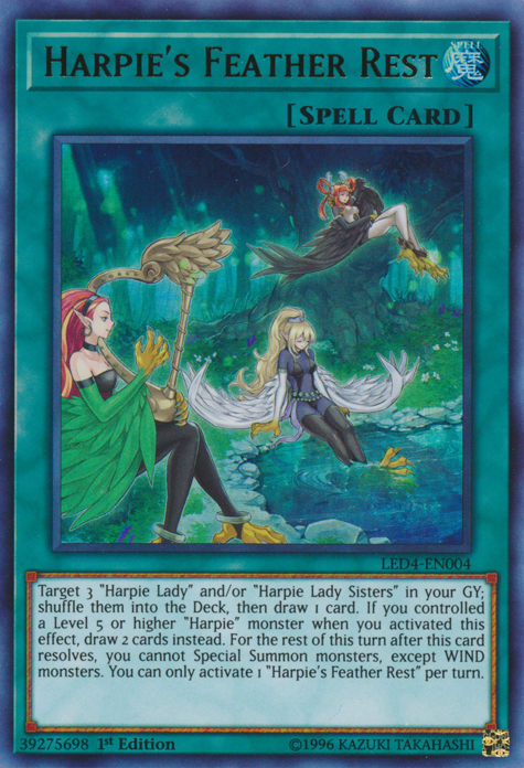 Harpie's Feather Rest [LED4-EN004] Ultra Rare Yu-Gi-Oh!