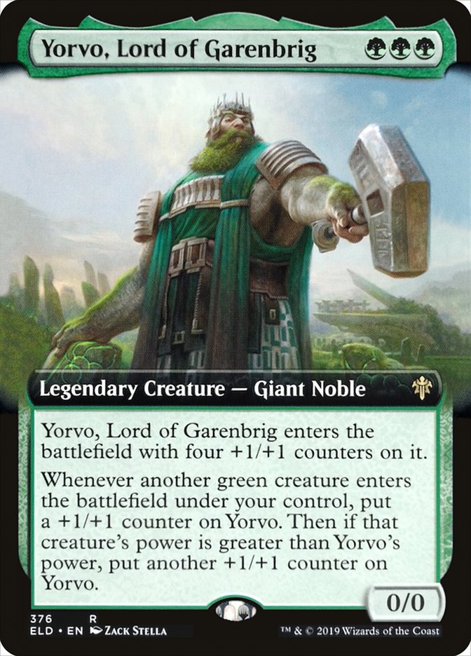 Yorvo, Lord of Garenbrig (Extended Art) [Throne of Eldraine] Magic: The Gathering