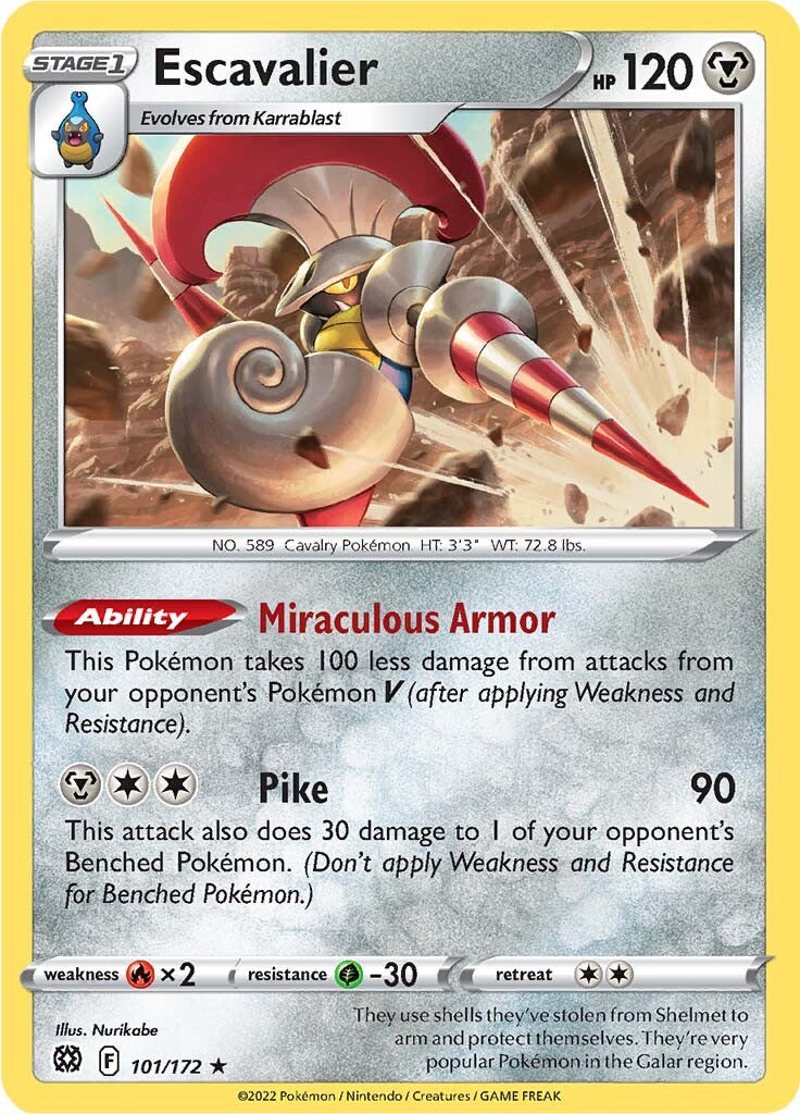 Escavalier (101/172) [Sword & Shield: Brilliant Stars] Pokémon