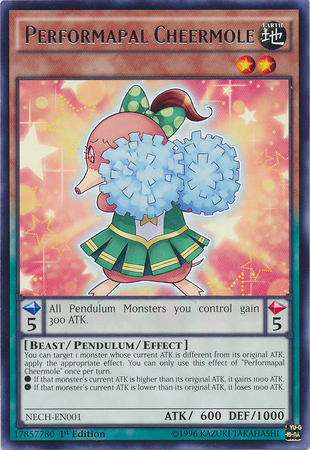 Performapal Cheermole [NECH-EN001] Rare Yu-Gi-Oh!