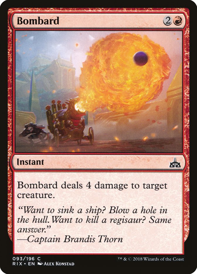 Bombard [Rivals of Ixalan] Magic: The Gathering