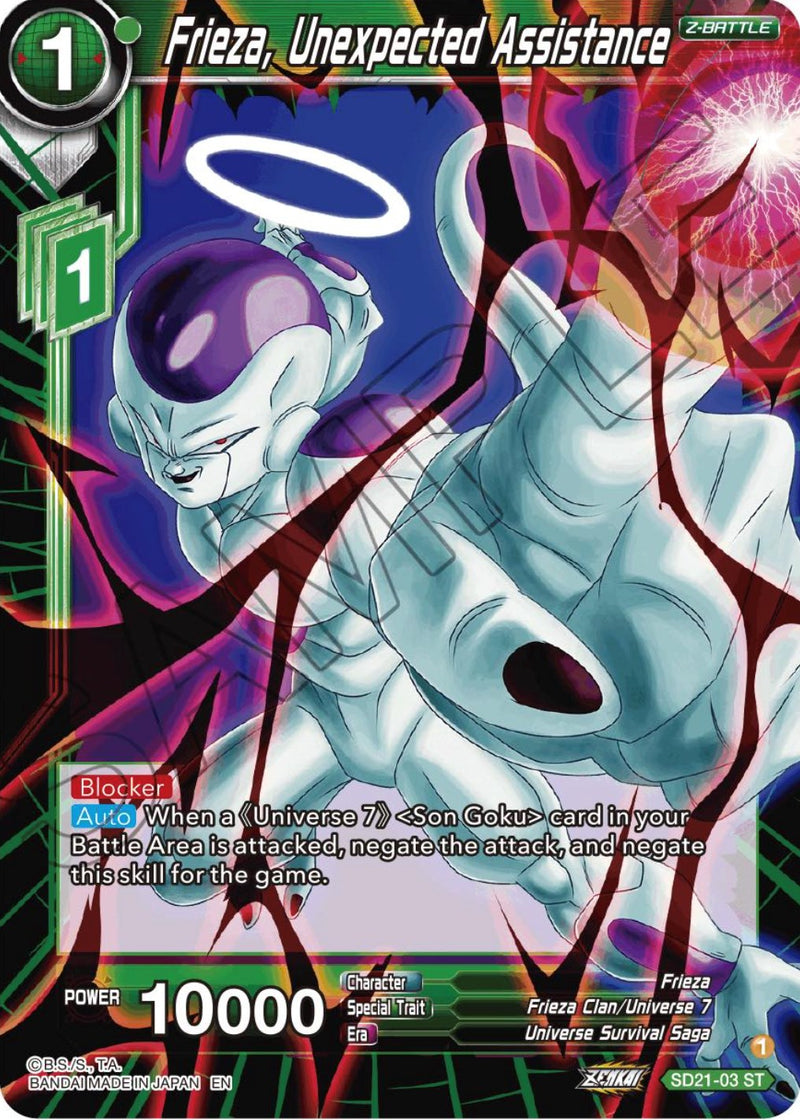 Frieza, Unexpected Assistance (Starter Deck Exclusive) (SD21-03) [Power Absorbed] Dragon Ball Super