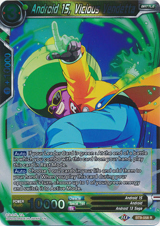 Android 15, Vicious Vendetta (BT9-058) [Universal Onslaught] Dragon Ball Super