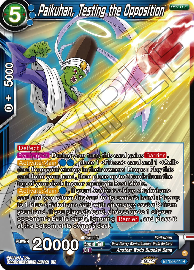 Paikuhan, Testing the Opposition (BT18-041) [Dawn of the Z-Legends] Dragon Ball Super