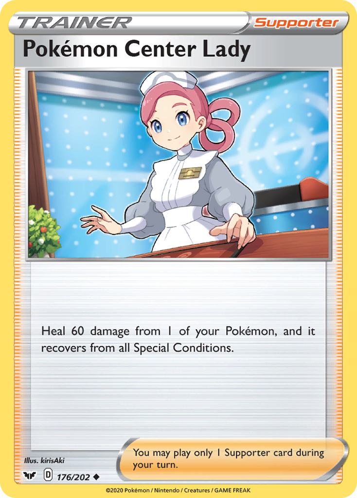 Pokemon Center Lady (176/202) [Sword & Shield: Base Set] Pokémon