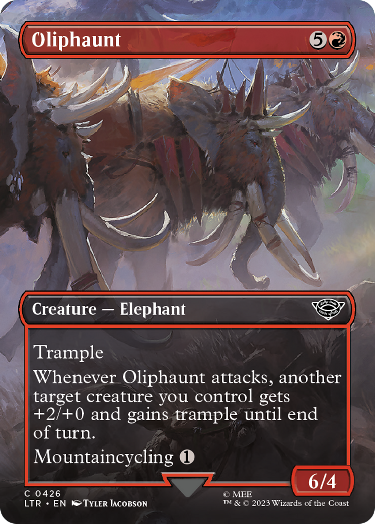 Oliphaunt (Borderless Alternate Art) [The Lord of the Rings: Tales of Middle-Earth] Magic: The Gathering