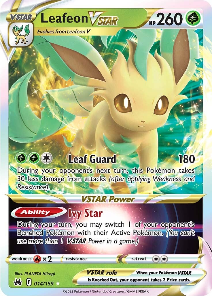 Leafeon VSTAR (014/159) [Sword & Shield: Crown Zenith] Pokémon
