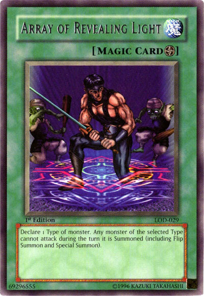 Array of Revealing Light [LOD-029] Rare Yu-Gi-Oh!