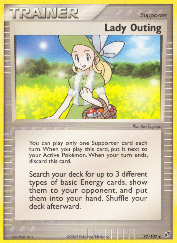 Lady Outing (87/107) [EX: Deoxys] Pokémon