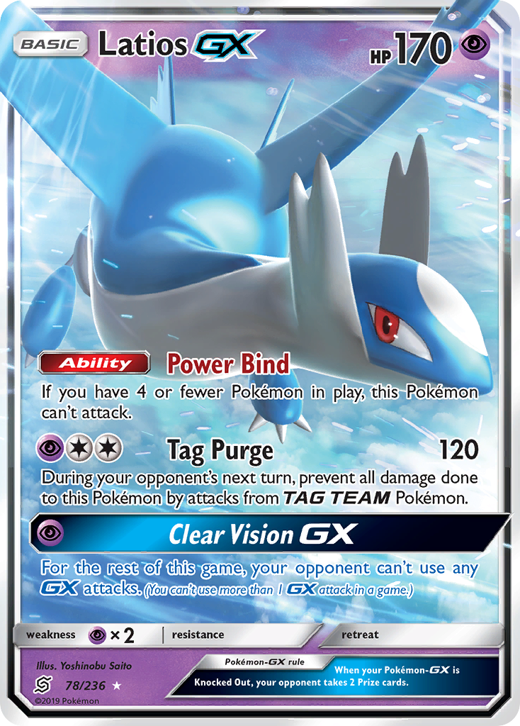 Latios GX (78/236) [Sun & Moon: Unified Minds] Pokémon