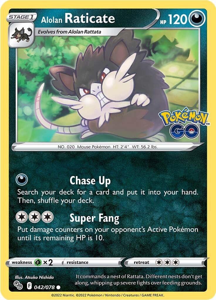 Alolan Raticate (042/078) [Pokémon GO] Pokémon