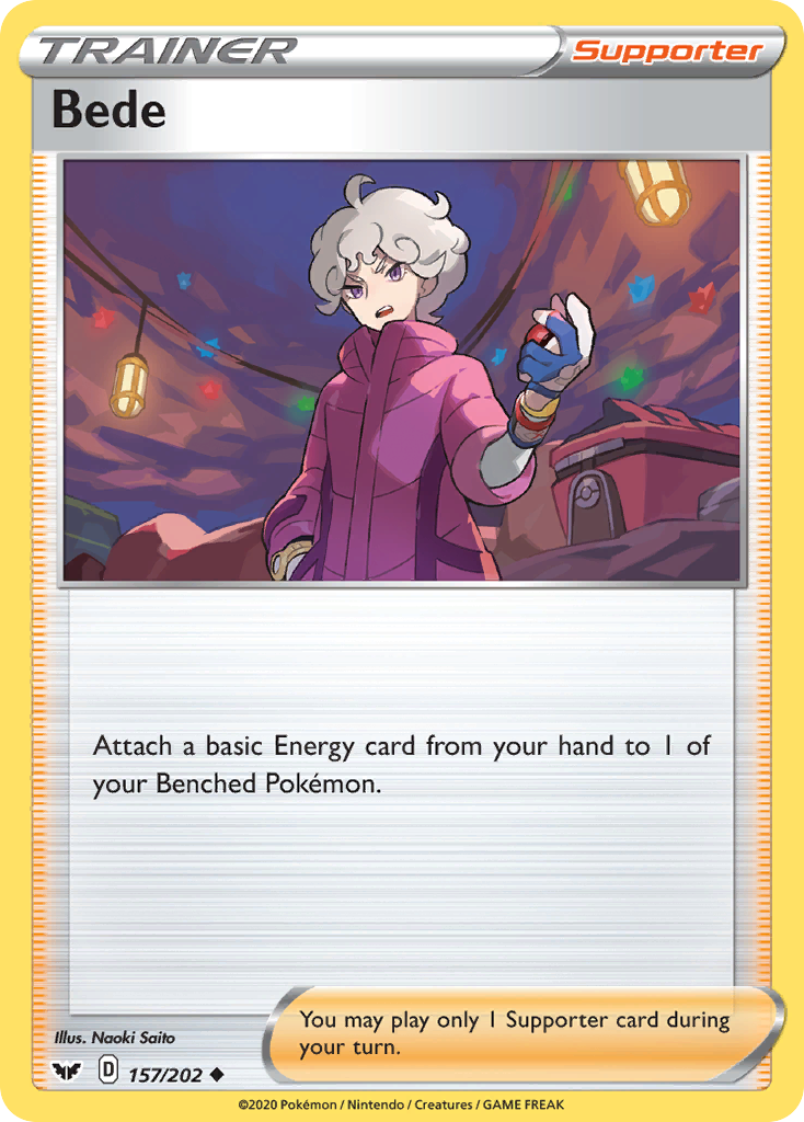 Bede (157/202) [Sword & Shield: Base Set] Pokémon