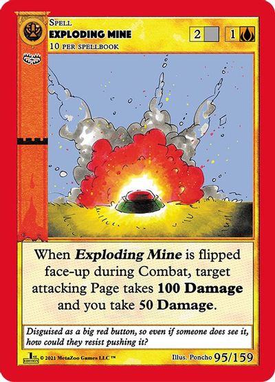 Exploding Mine [Cryptid Nation: First Edition] Metazoo