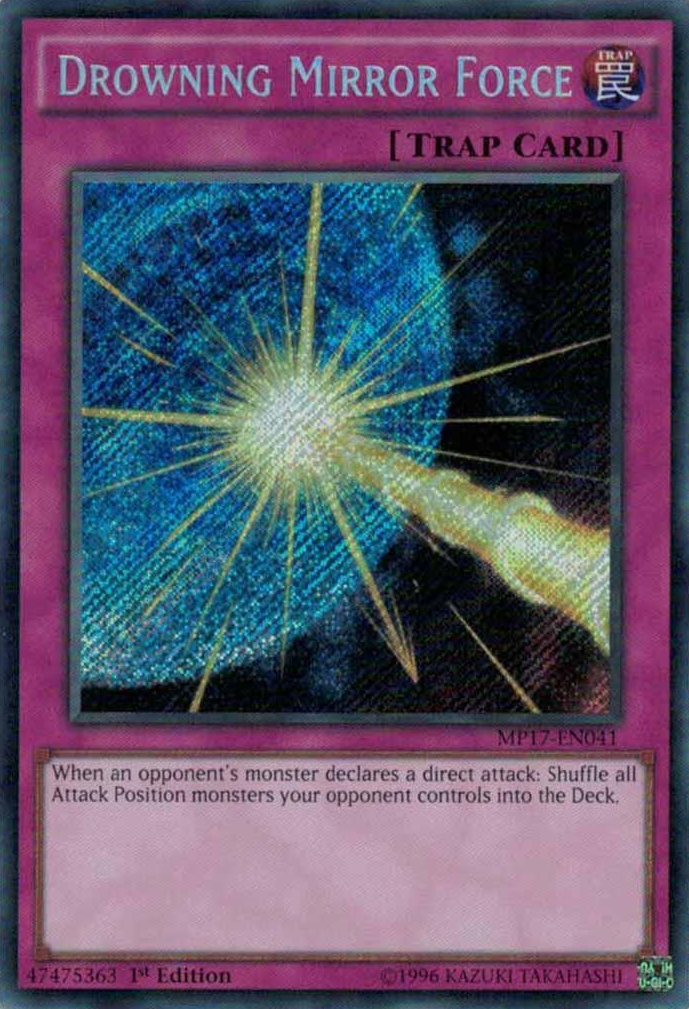 Drowning Mirror Force [MP17-EN041] Secret Rare Yu-Gi-Oh!