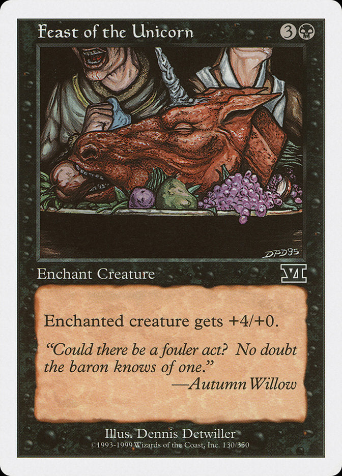 Feast of the Unicorn [Classic Sixth Edition] Magic: The Gathering
