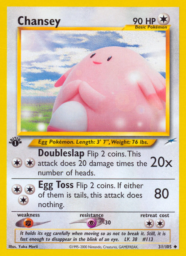 Chansey (31/105) [Neo Destiny 1st Edition] Pokémon