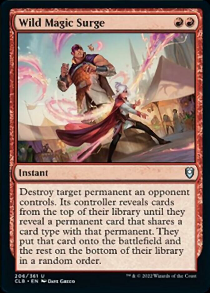 Wild Magic Surge [Commander Legends: Battle for Baldur's Gate] Magic: The Gathering