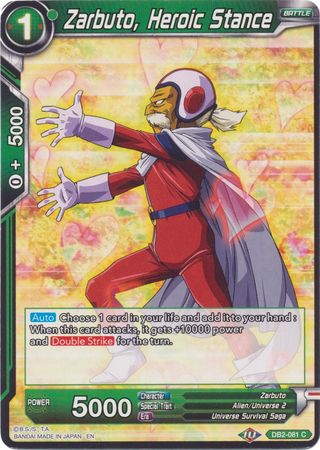 Zarbuto, Heroic Stance (Reprint) (DB2-081) [Battle Evolution Booster] Dragon Ball Super